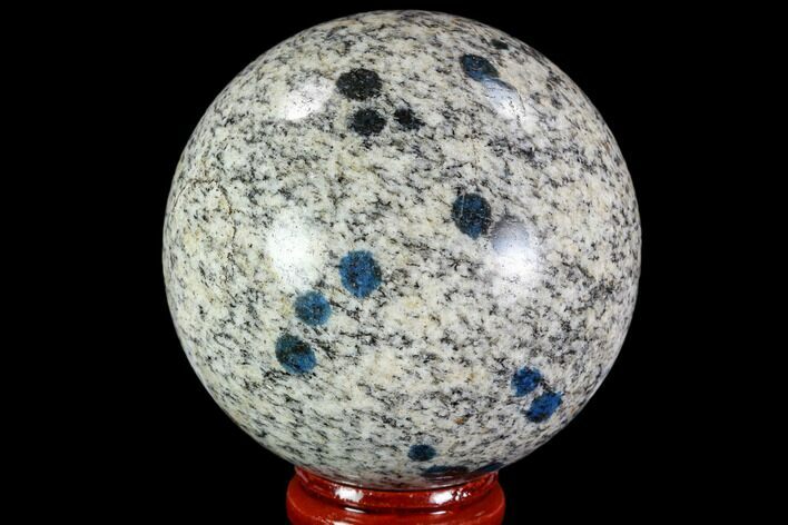 Polished K Granite (Granite With Azurite) Sphere - Pakistan #109751